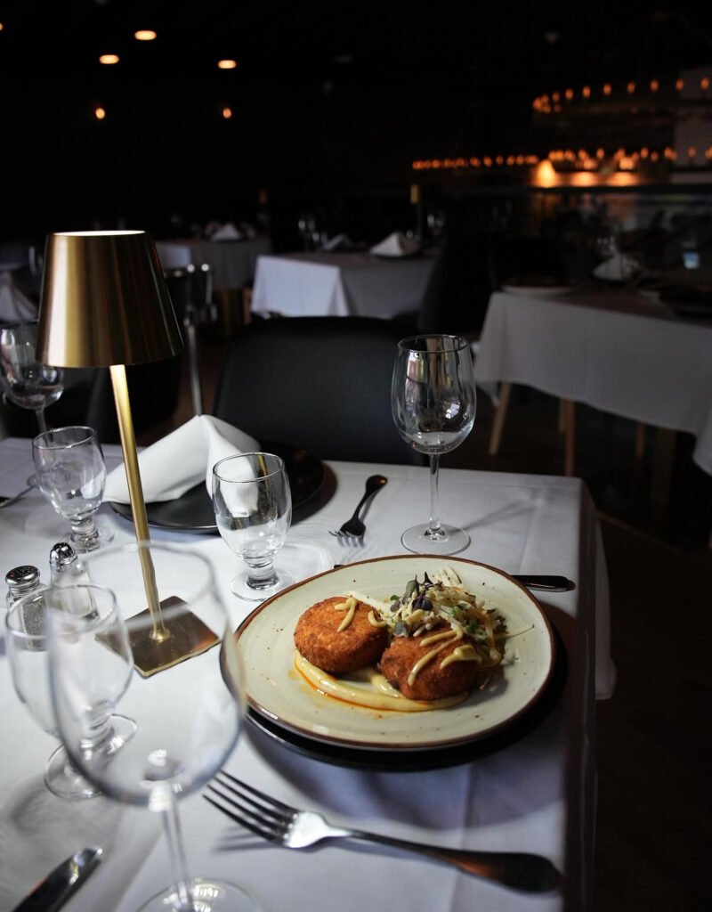 Maryland-style crab cakes at Allendale Steakhouse