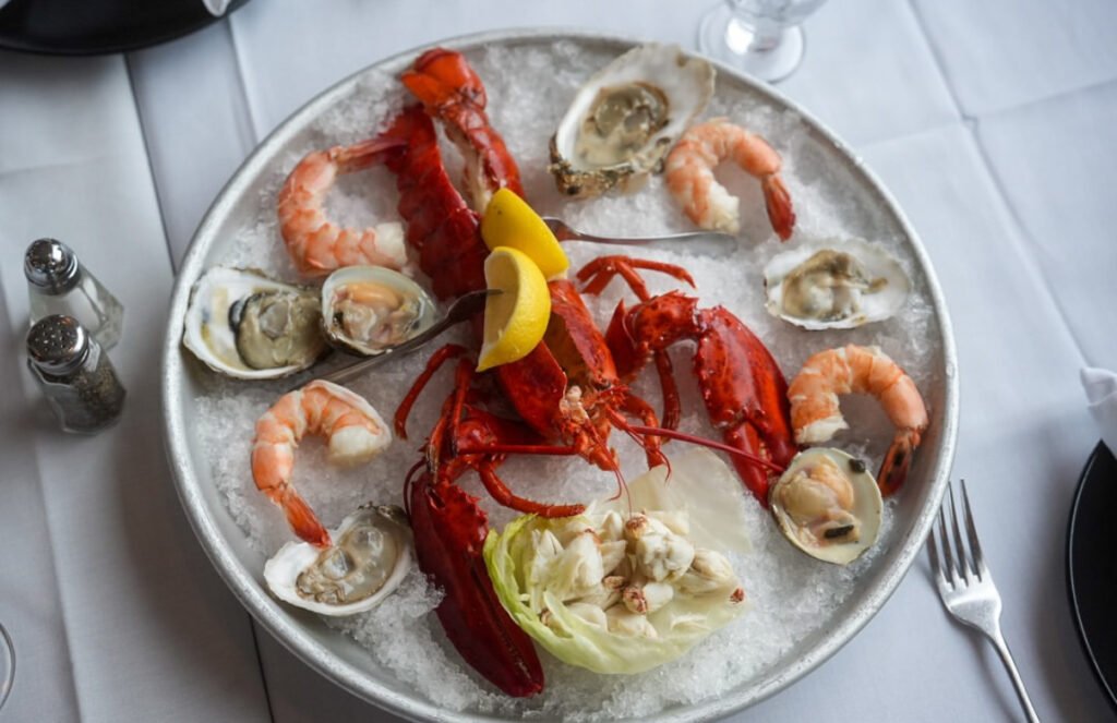 Steakhouse entrée plated at Allendale Steakhouse