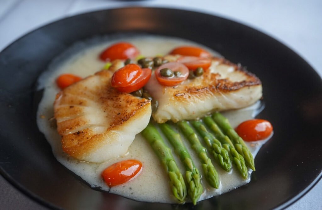 Dinner plate at Allendale Steakhouse
